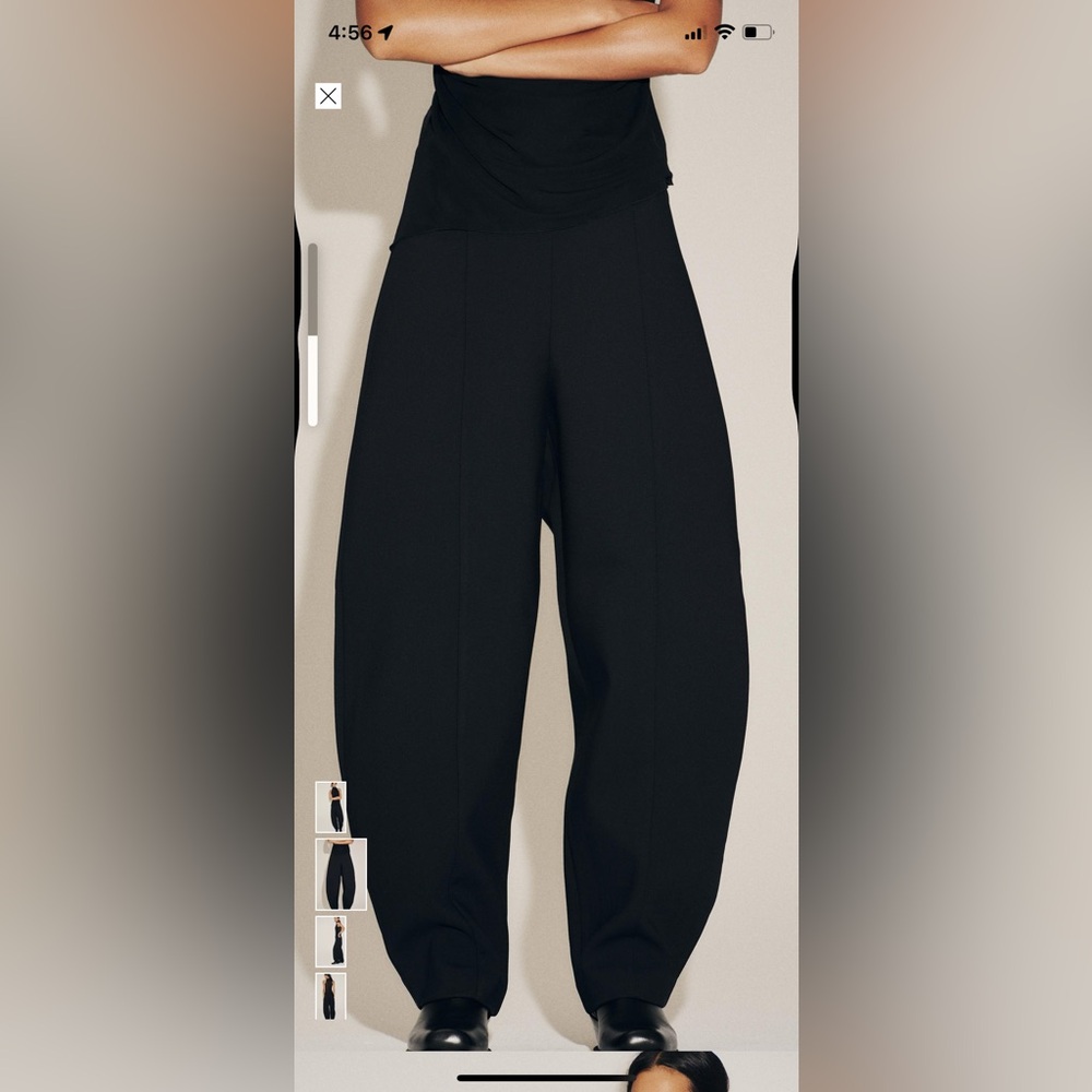 Zara high waisted balloon pants